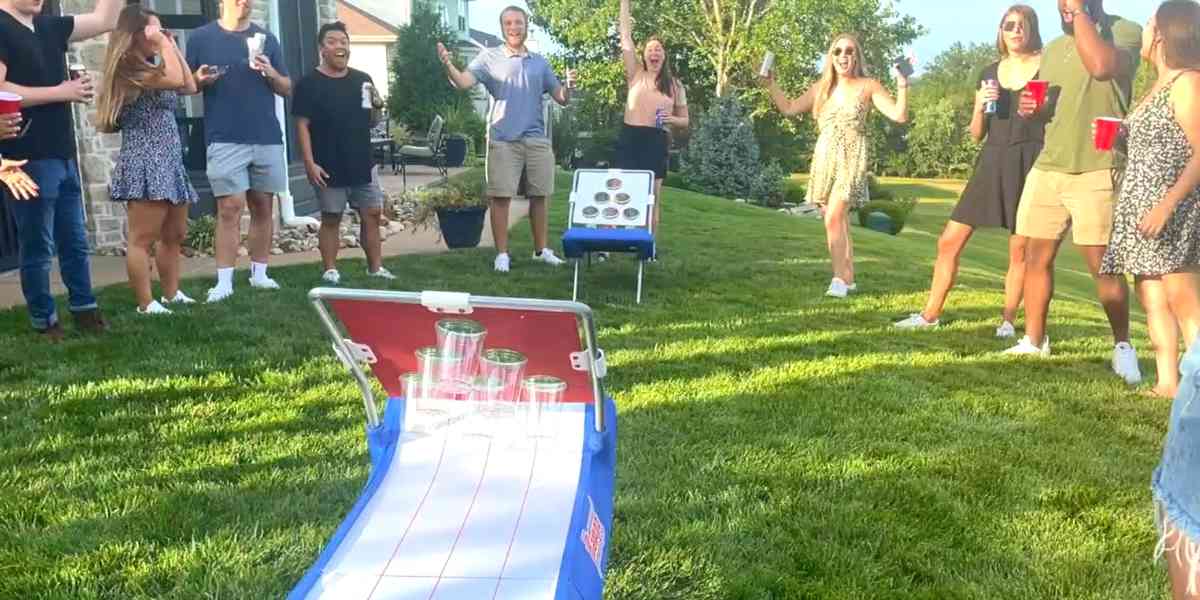 The Rampz Yard Game is a crowd pleaser for backyard parties